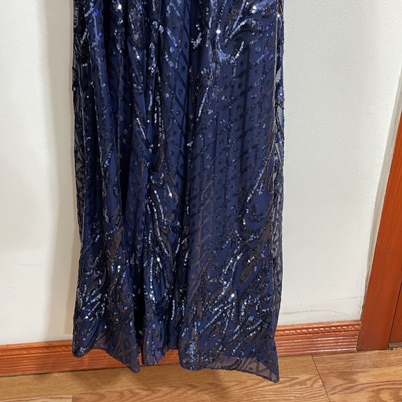 Jovani long sleeve sequin embellished evening gown - Picture 10 of 15